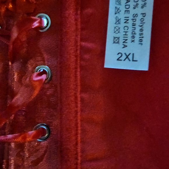 Satin boned Corset - Picture 5 of 6